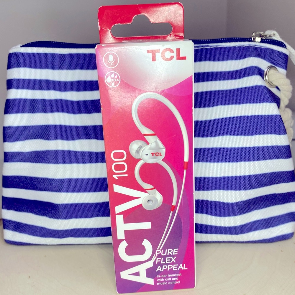 ✌🏼3/$30✌🏼TCL ACTV 100WT Pure Flex Appeal In Ear Headset